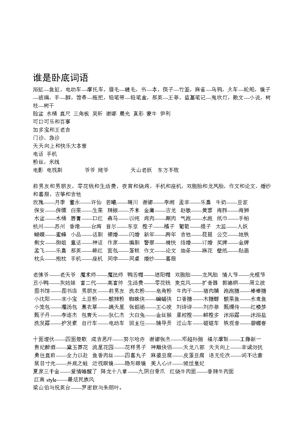 陌陌谁是卧底词语_陌陌卧底怎么玩不了_陌陌卧底炸房最快的方法